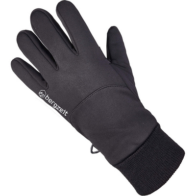 Bergzeit Basics Gants Bergzeit Softshell (taille S, Noir)