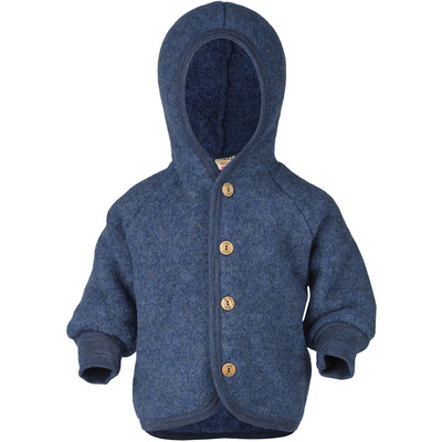 Engel Kinderen Fleece Hoodie Vest (Maat 74 , Blauw)