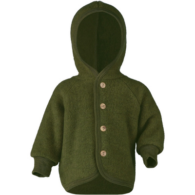 Engel Kinderen Fleece Hoodie Vest (Maat 74 , Olijf)