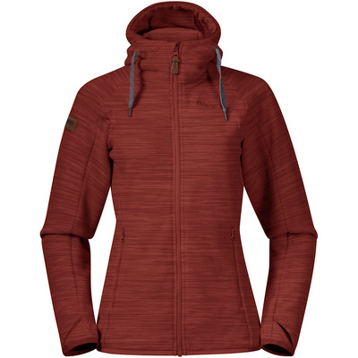 Bergans Dames Hareid Fleecevest (Maat XS, Rood)