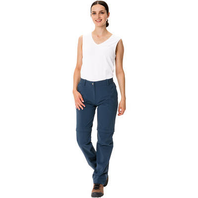 Vaude Dames Farley Stretch Zo II Broek (Maat M, Blauw)