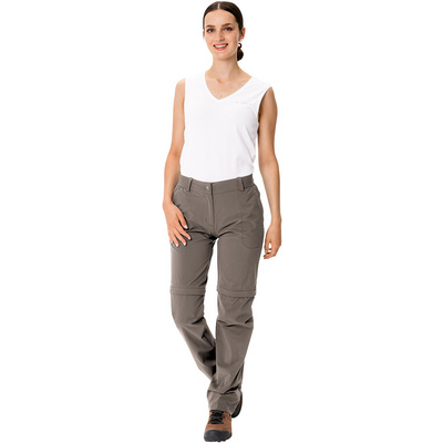 Vaude Dames Farley Stretch Zo II Broek (Maat S, Bruin)