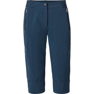 Vaude Dames Farley Stretch Capri III Broek (Maat XXL, Blauw)