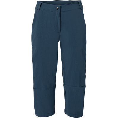 Vaude Dames Yaras 3/4 Fietsbroek (Maat L, Blauw)