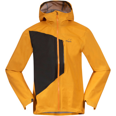 Bergans Heren Y LightLine Air 3L Shell Jas (Maat L, Geel)