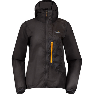 Bergans Dames Y LightLine Pure Windbreaker Jas (Maat XS, Zwart)