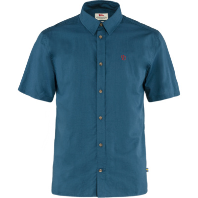 Fjällräven Heren Övik Lite Overhemd (Maat XXL, Blauw)