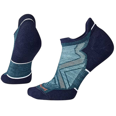 Smartwool Dames Run Targeted Cushion Low Ankle Sokken (Maat 42 , Blauw)