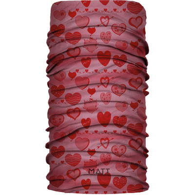 MATT Enfants Serviette tubulaire Coolmax Eco (taille ONE SIZE, Rouge)