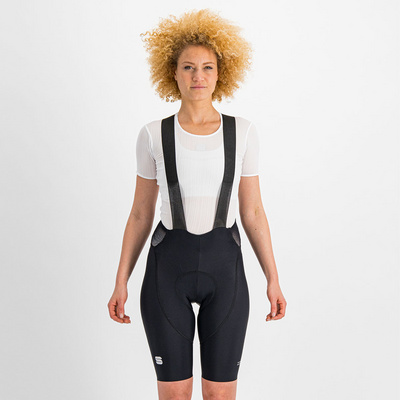 Sportful Dames Classic Bib kort (Maat L, Zwart)