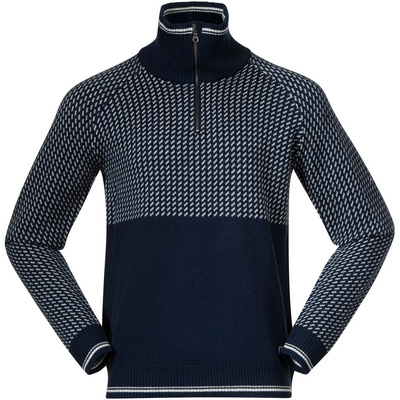 Bergans Heren Alvdal Wool Half Zip Pullover (Maat XXL, Blauw)