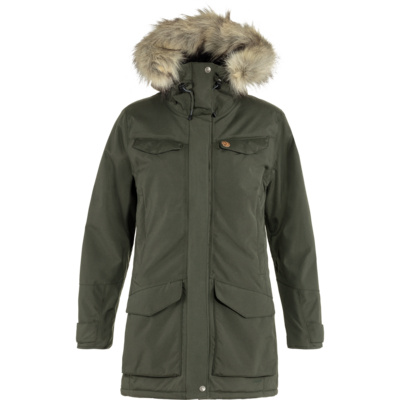 Fjällräven Dames Nuuk Parka (Maat M, Olijf)