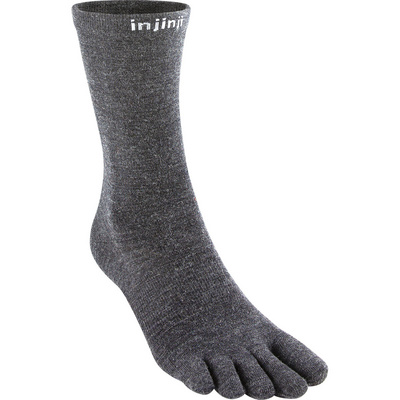 Injinji Liner Crew Merino Sokken (Maat 40.5 , Grijs)