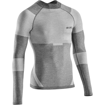CEP Homme T-shirt long Ski Touring Base (taille M, Gris)