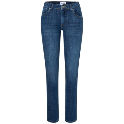 Duer Dames Performance Denim Slim Straight Jeans (Maat L, Blauw)