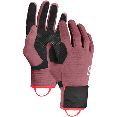 Ortovox Dames Fleece Grid Cover Handschoenen (Maat S, Roze)