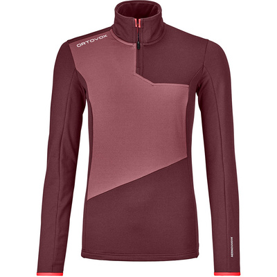 Ortovox Dames Fleece Light Zip Neck Damen