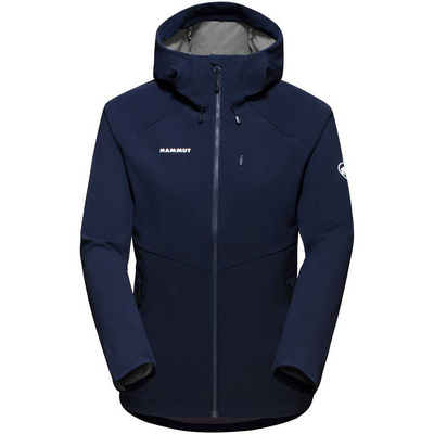 Mammut Dames Ultimate Comfort SO Hoodie Jas (Maat M, Blauw)