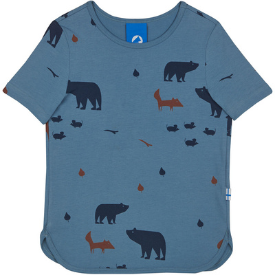 Finkid Kinderen Ilta T-Shirt (Maat 80 , Blauw)