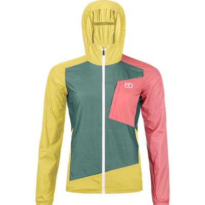 Ortovox Dames Windbreaker Jas (Maat XS, Groen)
