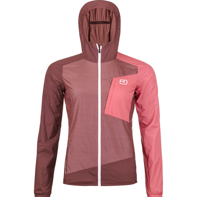 Ortovox Dames Windbreaker Jas (Maat S, Roze)