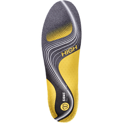 Sidas 3 Feet Activ' High inlegzool (Maat 39 , Zwart)