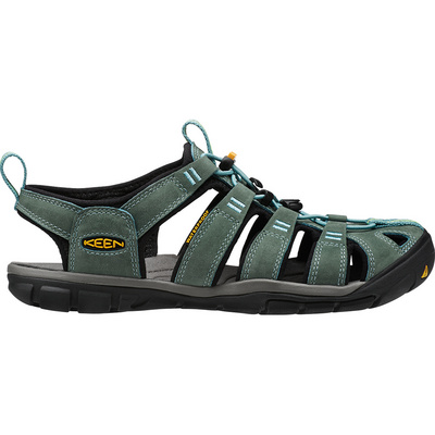 Keen Dames Clearwater CNX Leather sandaal (Maat 38, Groen)