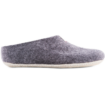 Baabuk Mel Pantoffels (Maat 37, Grijs)