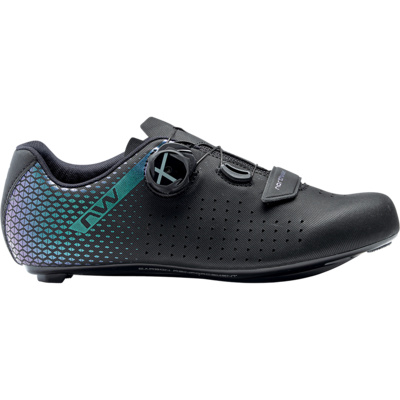 Northwave Dames Core Plus 2 Fietsschoenen (Maat 38, Zwart)