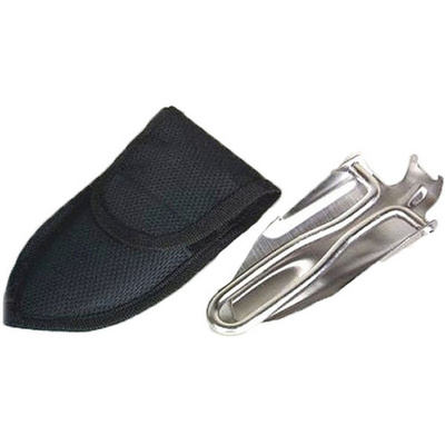 basic Nature Pelle pliante acier inoxydable (taille One Size, Argent)