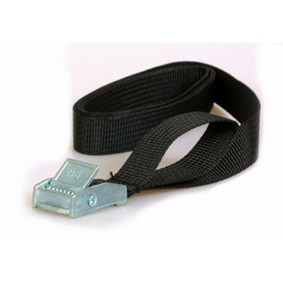 Origin Outdoors Spanbanden met metalen sluiting (Maat 1.5m, Zwart)