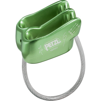 Petzl Verso zekerapparaat (Maat One Size, Groen)