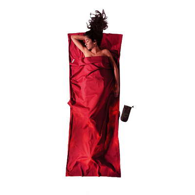 Cocoon TravelSheet Cotton (Maat MAX. 210CM, Rood)