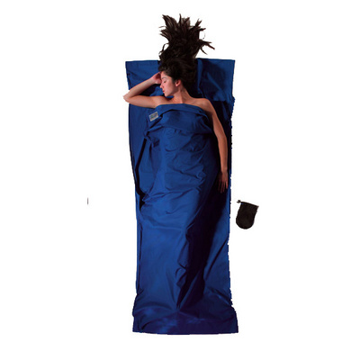 Cocoon TravelSheet Cotton (Maat MAX. 210CM, Blauw)