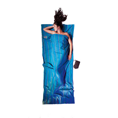 Cocoon TravelSheet Cotton (Maat MAX. 210CM, Blauw)