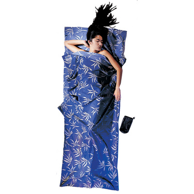 Cocoon TravelSheet Cotton (Maat MAX. 210CM, Blauw)