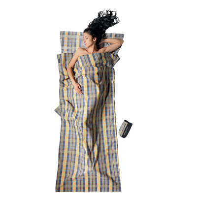 Cocoon TravelSheet Cotton (Maat MAX. 210CM, Geel)