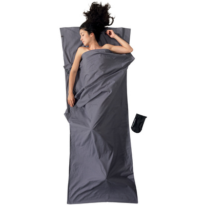Cocoon TravelSheet Cotton (Maat MAX. 210CM, Grijs)