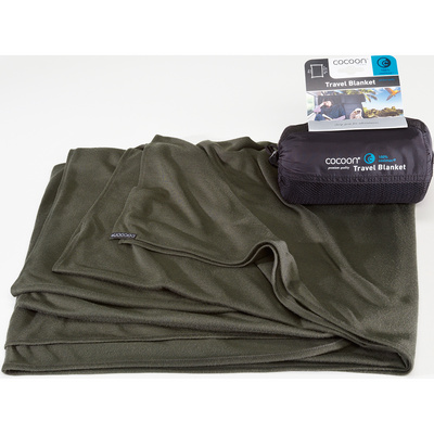 Cocoon Travel Blanket CoolMax (Maat ONE SIZE, Groen)