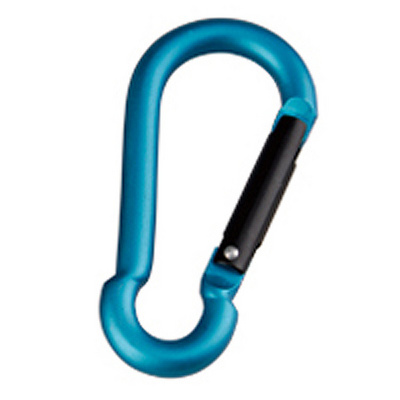 Munkees Pear-Shape Carabiner 8x80mm (Maat 8x80mm, Blauw)