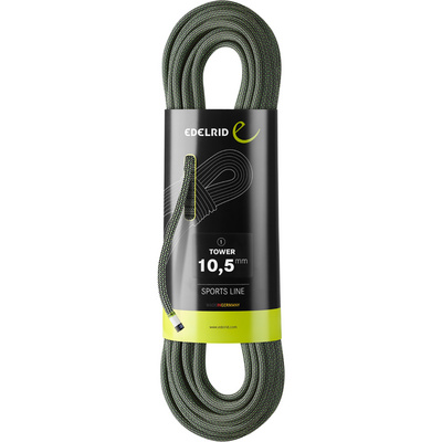 Edelrid Tower 10.5 klimtouw (Maat 40M, Olijf)