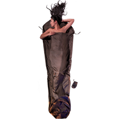 Cocoon Mummyliner Silk (Maat MAX. 230CM, Bruin)