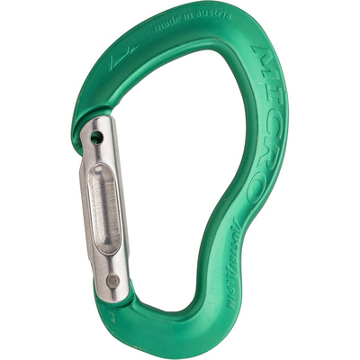 Austrialpin Micro Straight karabiner (Maat One Size, Groen)