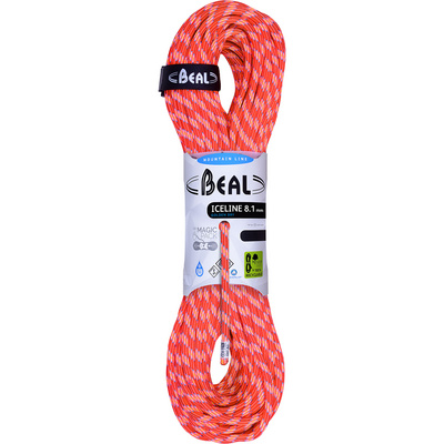 Beal Ice Line 8.1 mm Golden Dry dubbeltouw (Maat 60M, Oranje)