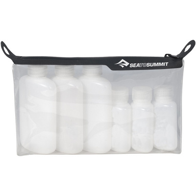Sea to Summit TPU Clear Zip Top Pouch met flessen (Maat One Size, Wit)