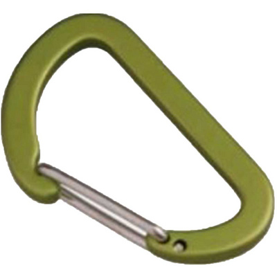 Munkees Flat wiregate Carabiner 4mm x 40mm (Maat 4x40mm, Groen)