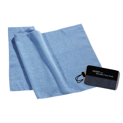 Cocoon Dames Terry Handdoek Light (Maat M, Blauw)