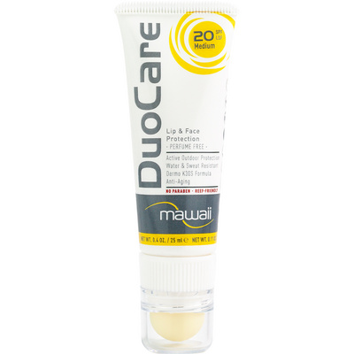 Mawaii Crème solaire DuoCare SPF 20 Face&Lip (taille 25ml, Blanc)