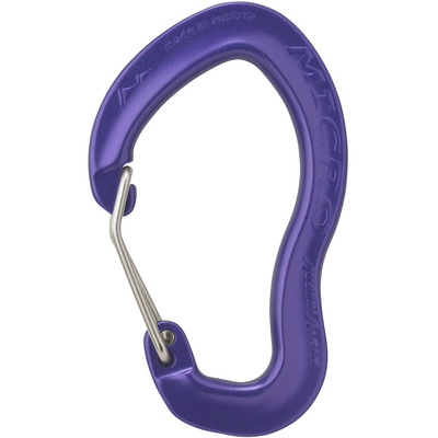Austrialpin Micro Wiregate karabiner (Maat One Size, Paars)