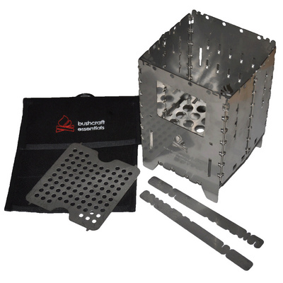 Bushcraft Essentials Bushbox XL Profi Set Hobo brander (Maat ONE SIZE, Grijs)